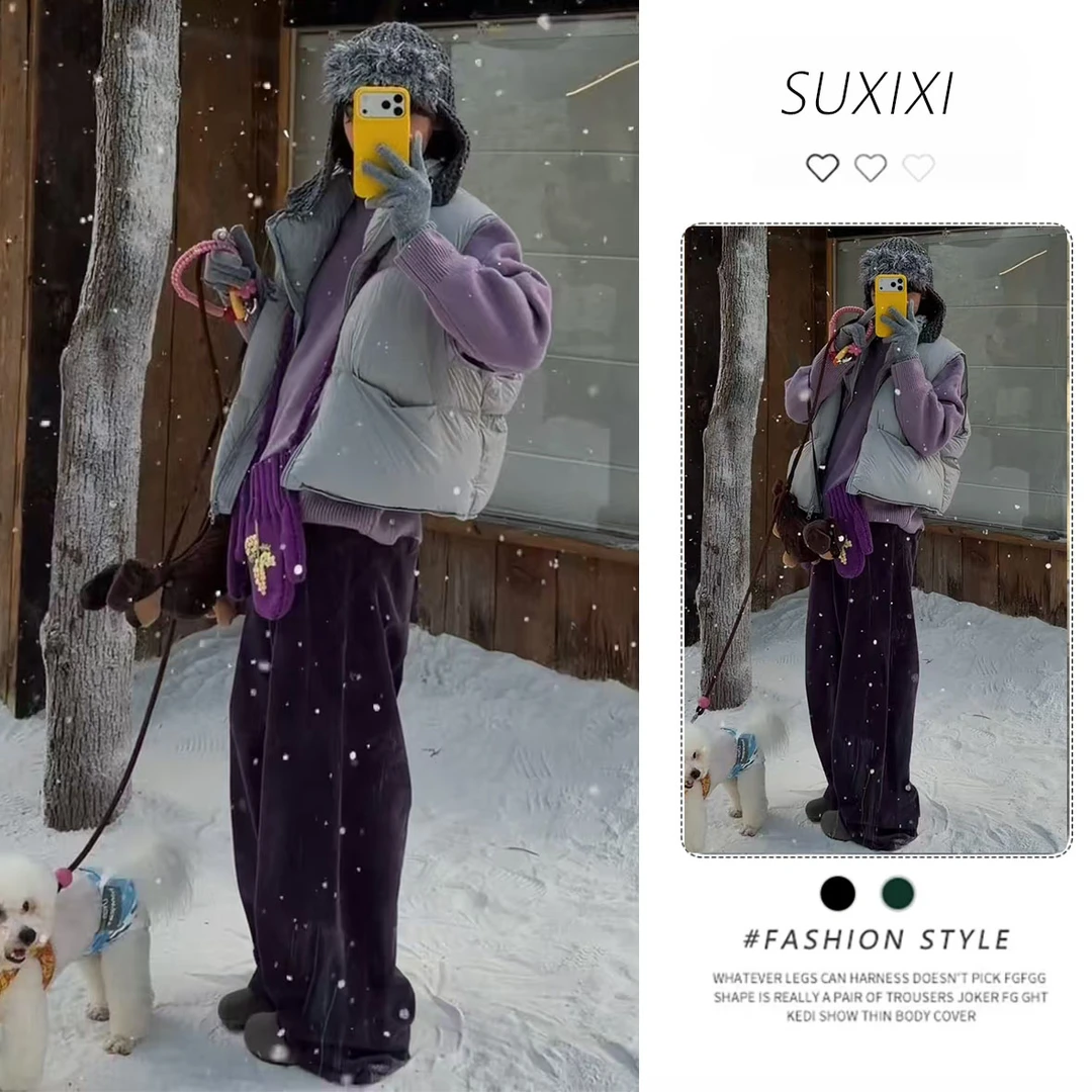 超火早秋穿搭新款套装女2025设计感简约上衣马甲宽松裤子三件套