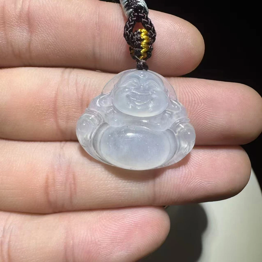 八七珠宝翡翠冰佛公 多样性发一件 天然A货翡翠