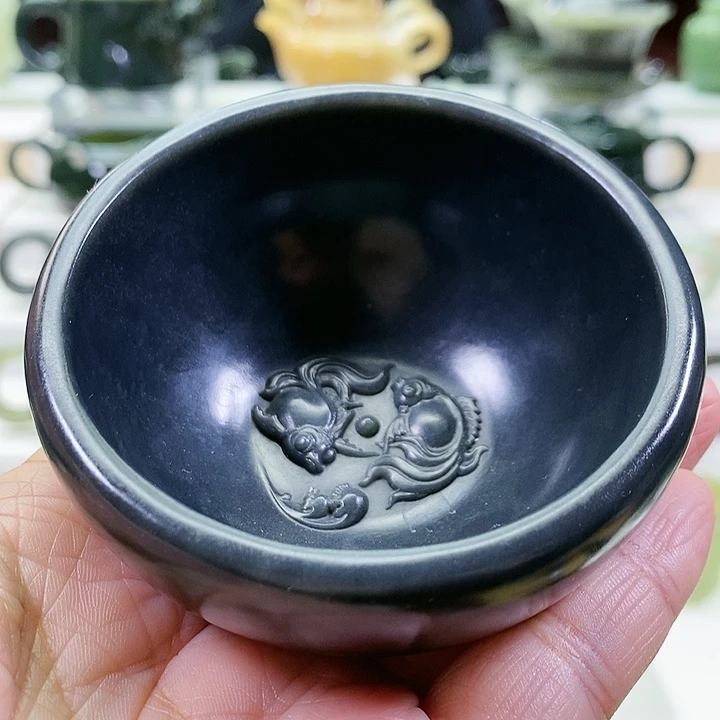 未镶嵌和田玉挂件茶盏120ml