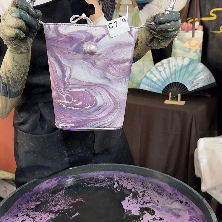 759紫烟水桶包包手作