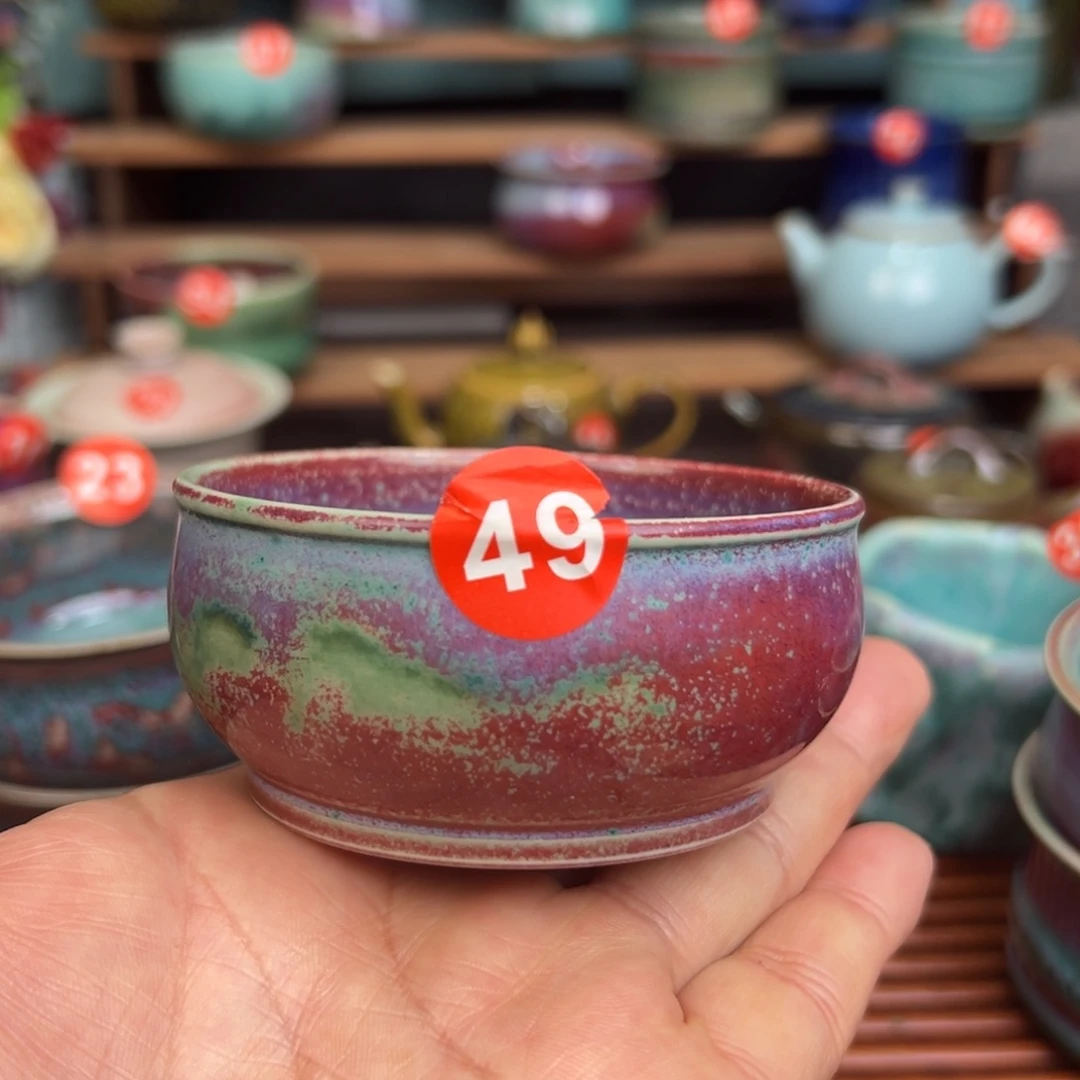 手工制作钧窑茶器