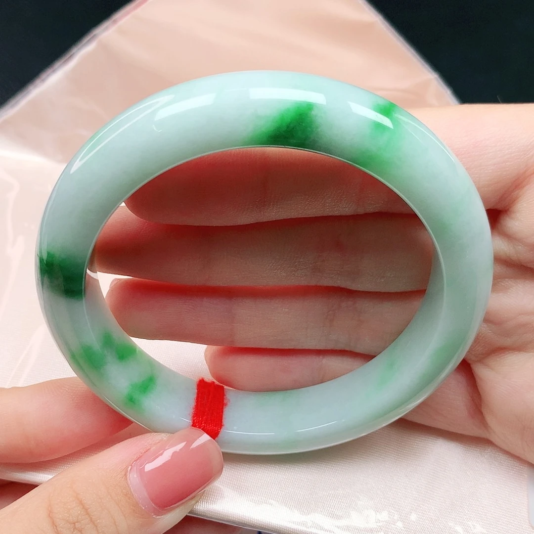 翡翠未镶嵌手镯57圈66051