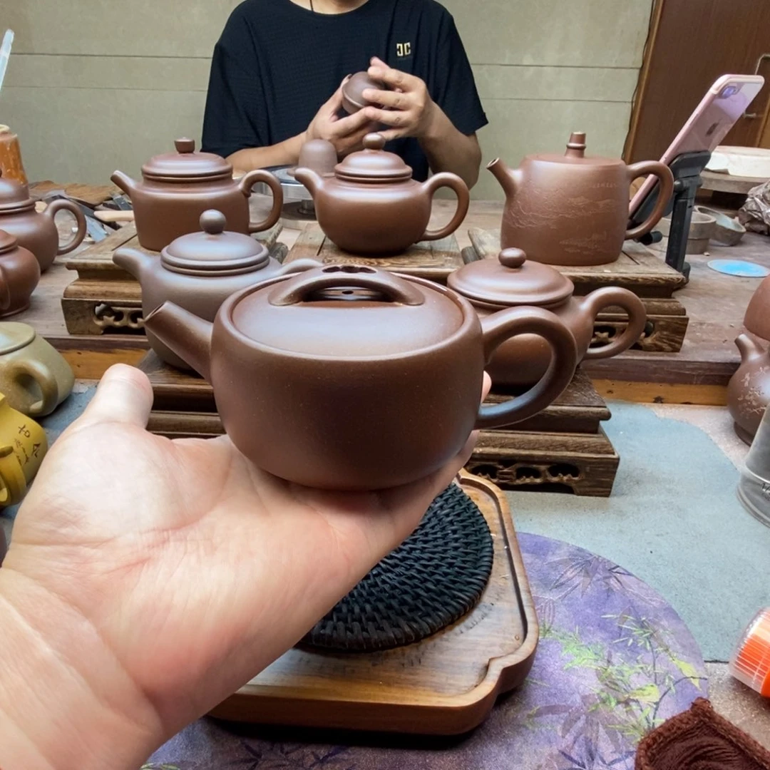 茶壶紫砂禅意汉瓦壶（原矿底槽清220cc）
