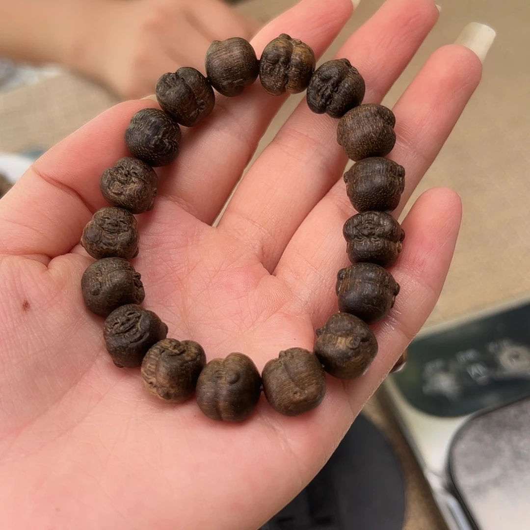 手串沉香沉香手串马尼捞12笑佛单多样性发一