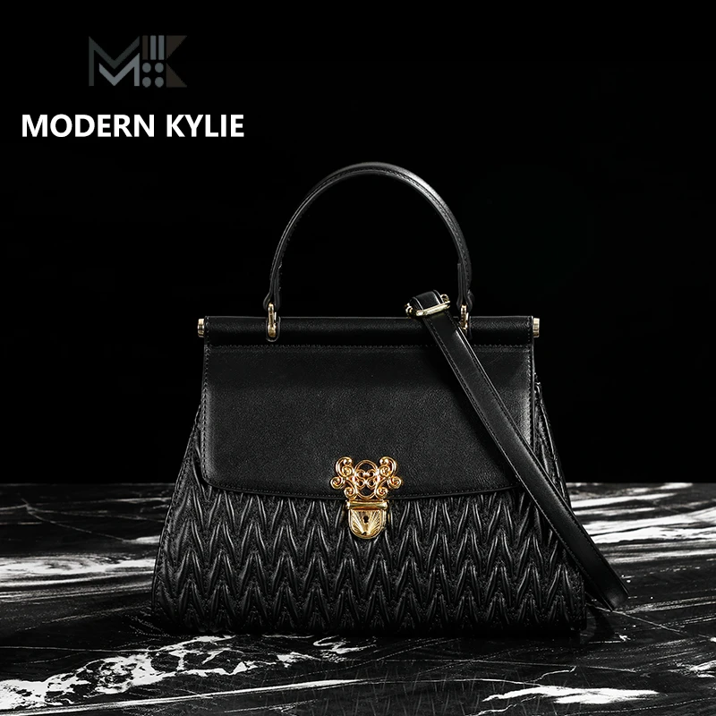 2024时尚新款黑色手提百搭斜挎包H114