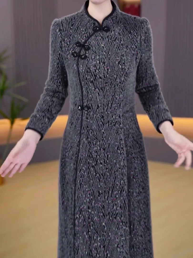 A0219气质时时尚旗袍连衣裙