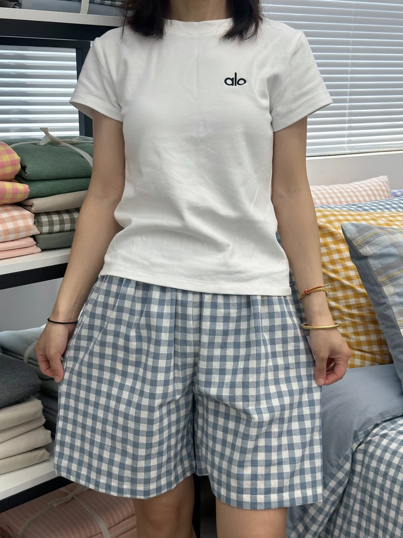 【全棉居家短裤】100%棉布夏季日式居家睡裤可外穿宽松水洗短裤