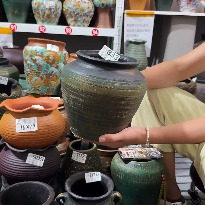 金绿坛子833高度20口径14