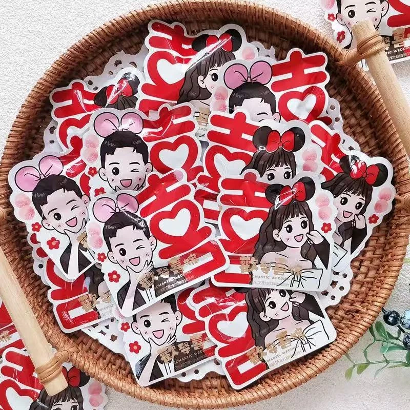 结婚喜糖白桃味橡皮糖新婚订婚喜宴伴手礼软糖散装