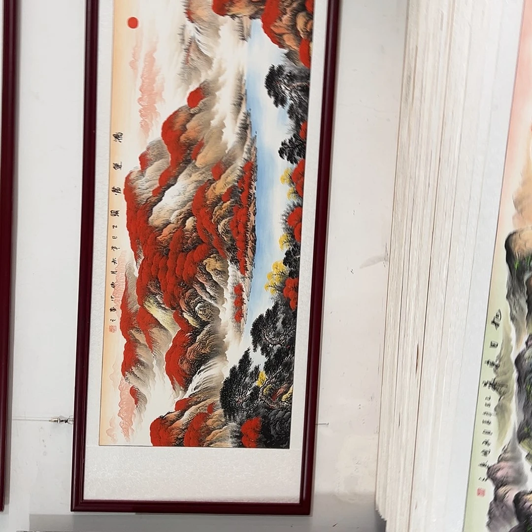 海***辰国画手绘保证质量保证