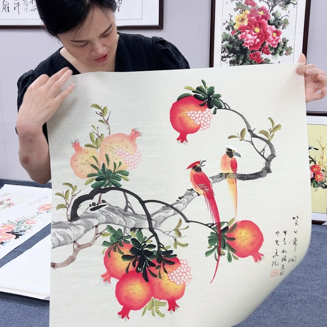 国画宣纸国画纯手绘作品