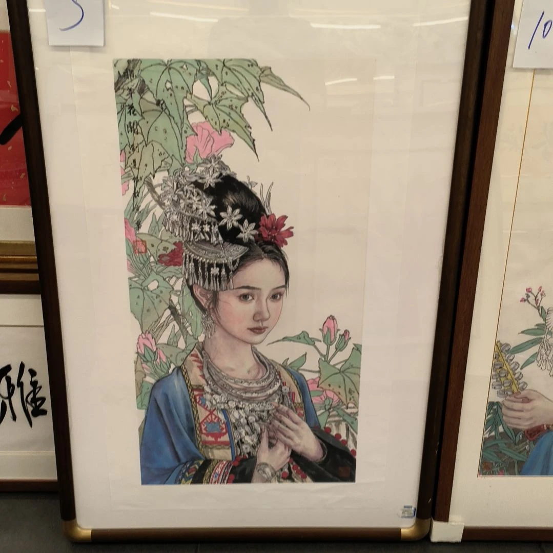 国画2平尺人物画作精品
