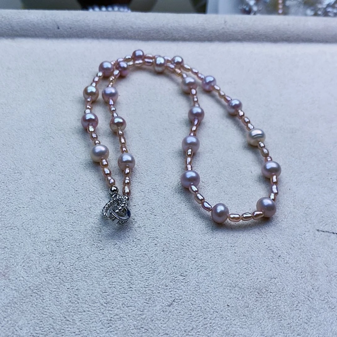 淡水珍珠颈饰银S925镶嵌