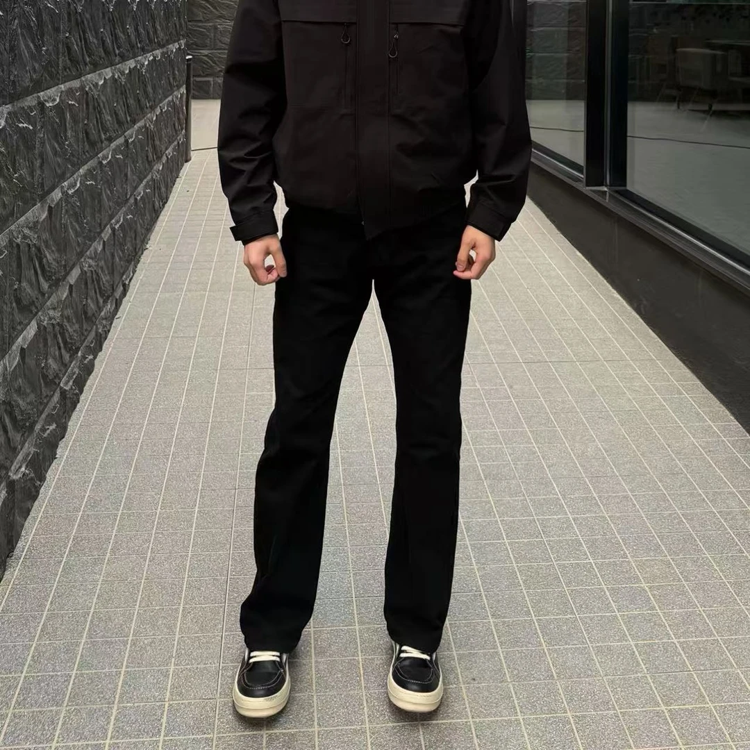 【西博】春季美式黑色休闲显瘦高弹直筒百搭修身简约牛仔裤