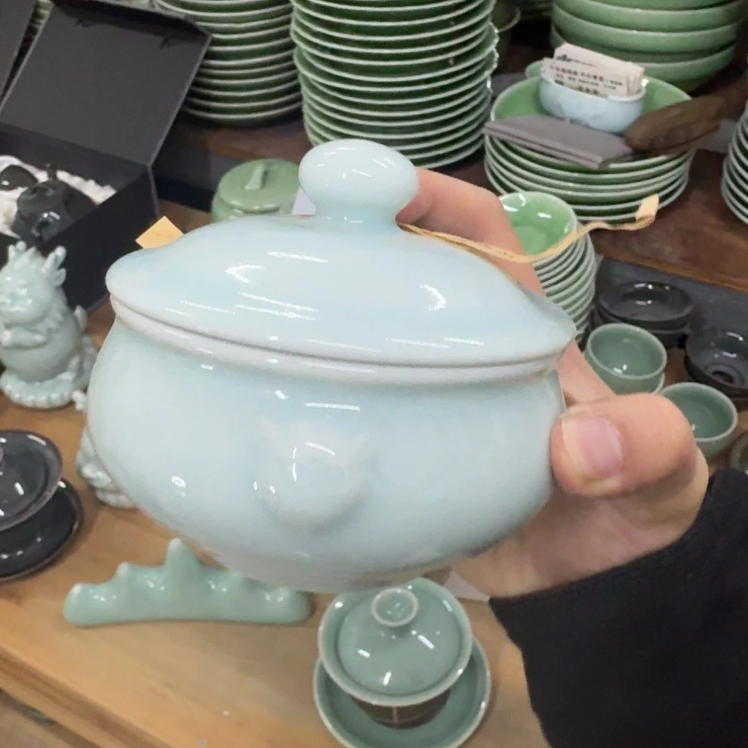 龙泉青瓷茶具微瑕7075