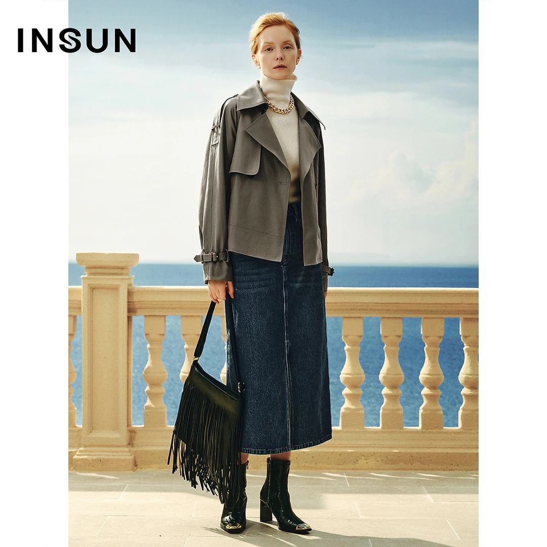 INSUN恩裳专选春款休闲短外套