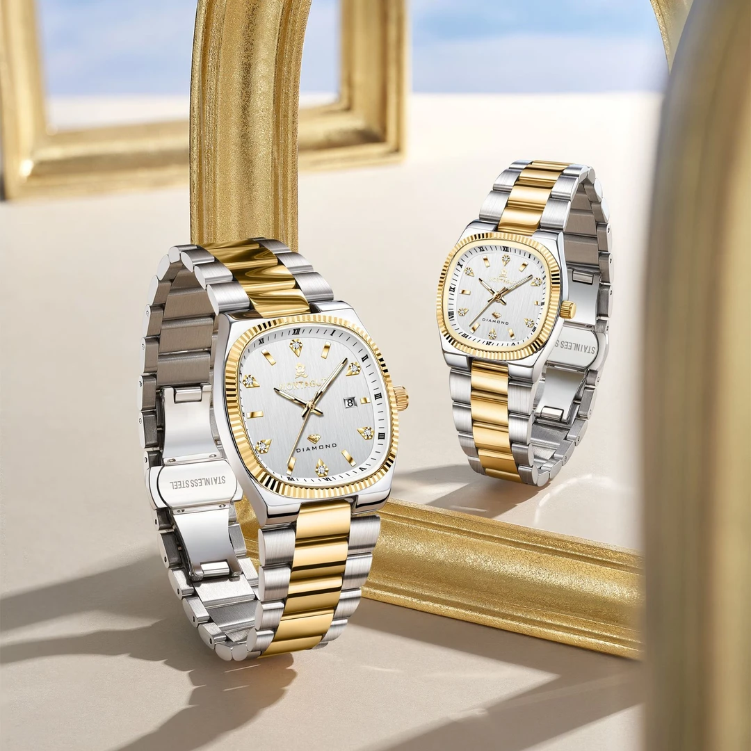 法国品牌 梦特娇Montagut 金螺王系列7030 情侣自动机芯腕表 ZWL