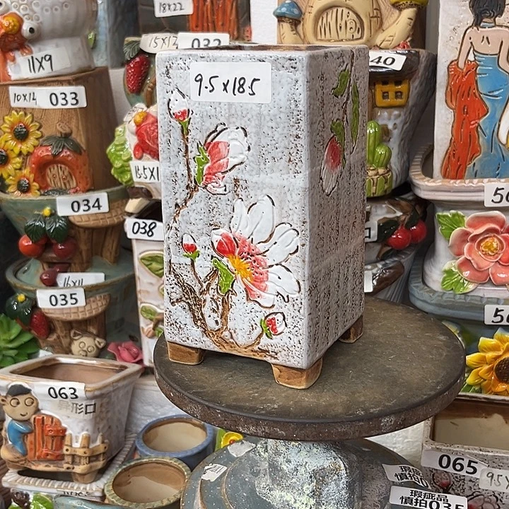 粗陶材质多肉花盆