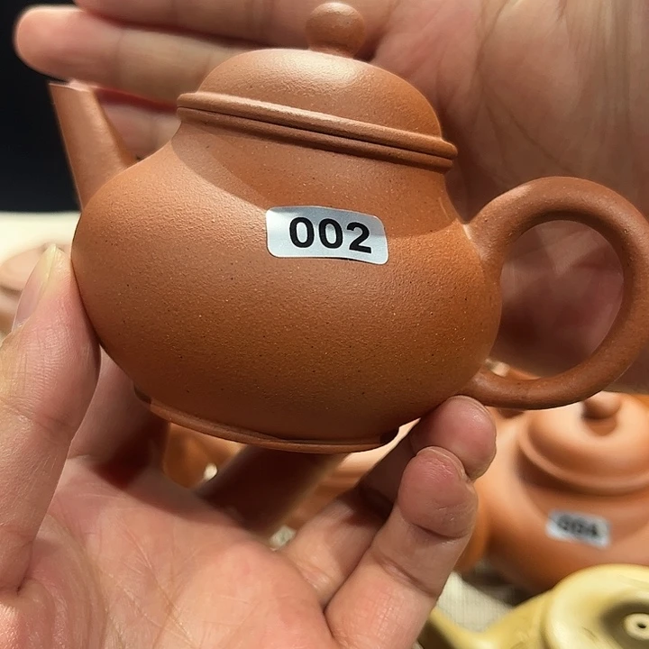 紫砂茶杯红泥水平壶