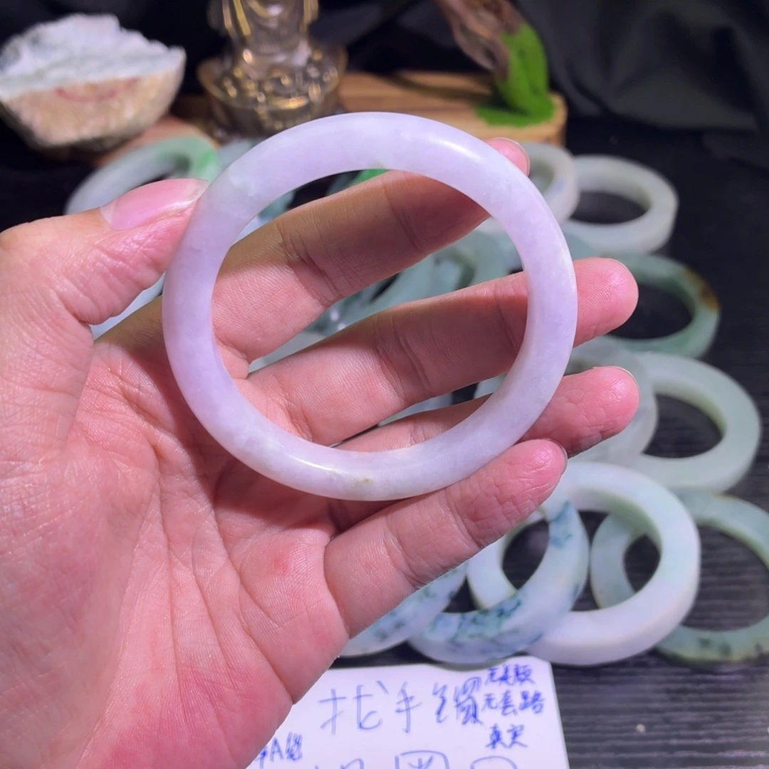 定制翡翠未镶嵌天然翡翠A货毛胚手镯定制