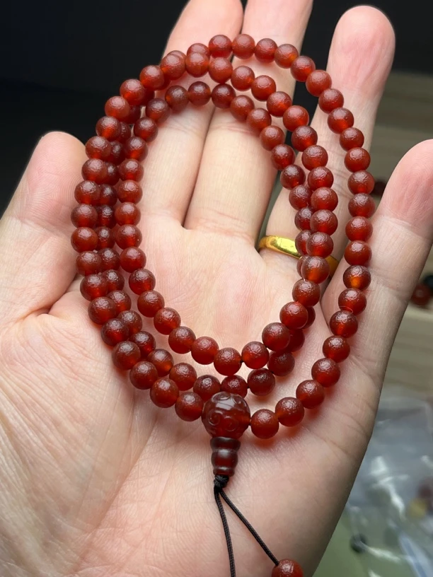 老甘南玛瑙108直径6.1mm