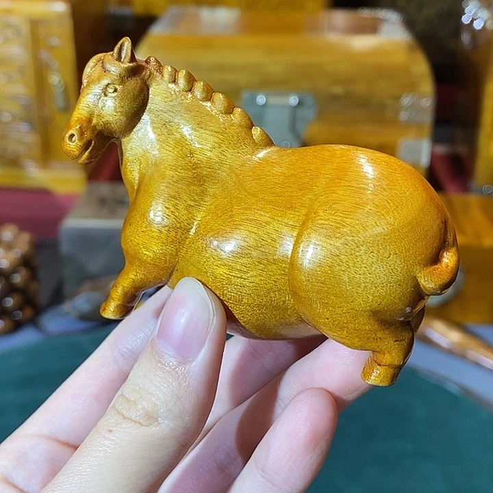 金丝楠小叶桢楠 马手把件