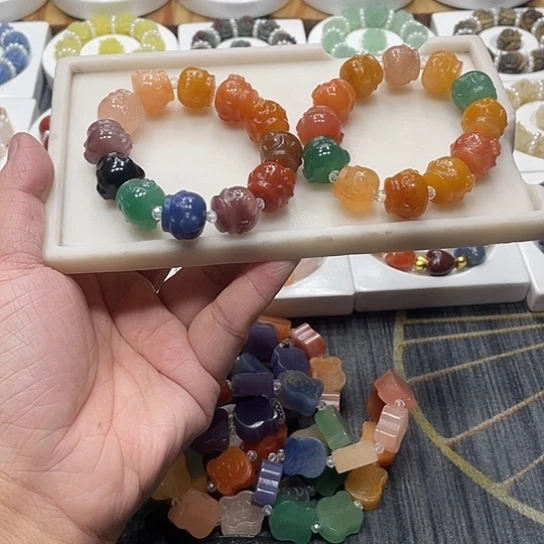 石英质玉（非洲翠）合金个性简约大方时尚