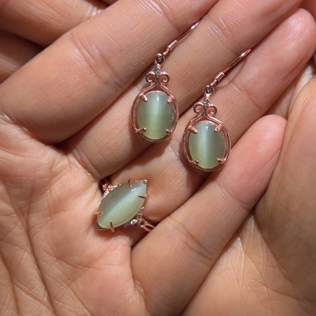 和田玉银S925镶嵌套链