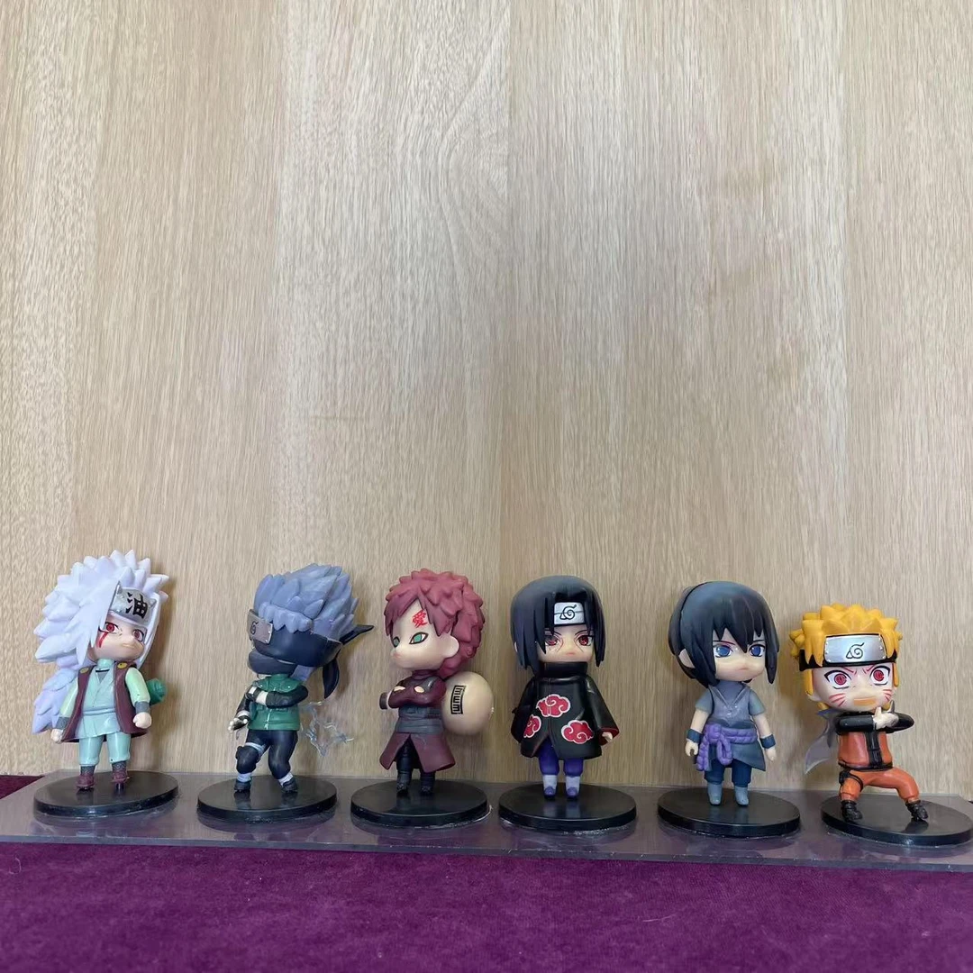 【巅峰潮玩】火影忍者Q版六个人物整套手办模型摆件