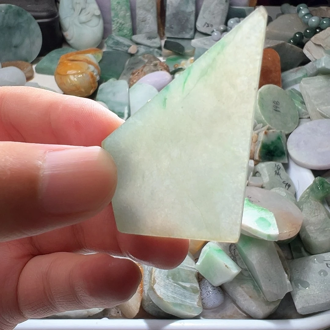 翡翠散珠翡翠原石片料