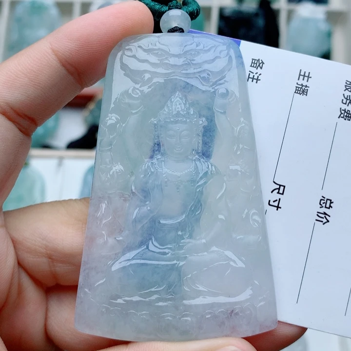 翡翠未镶嵌颈饰千手
