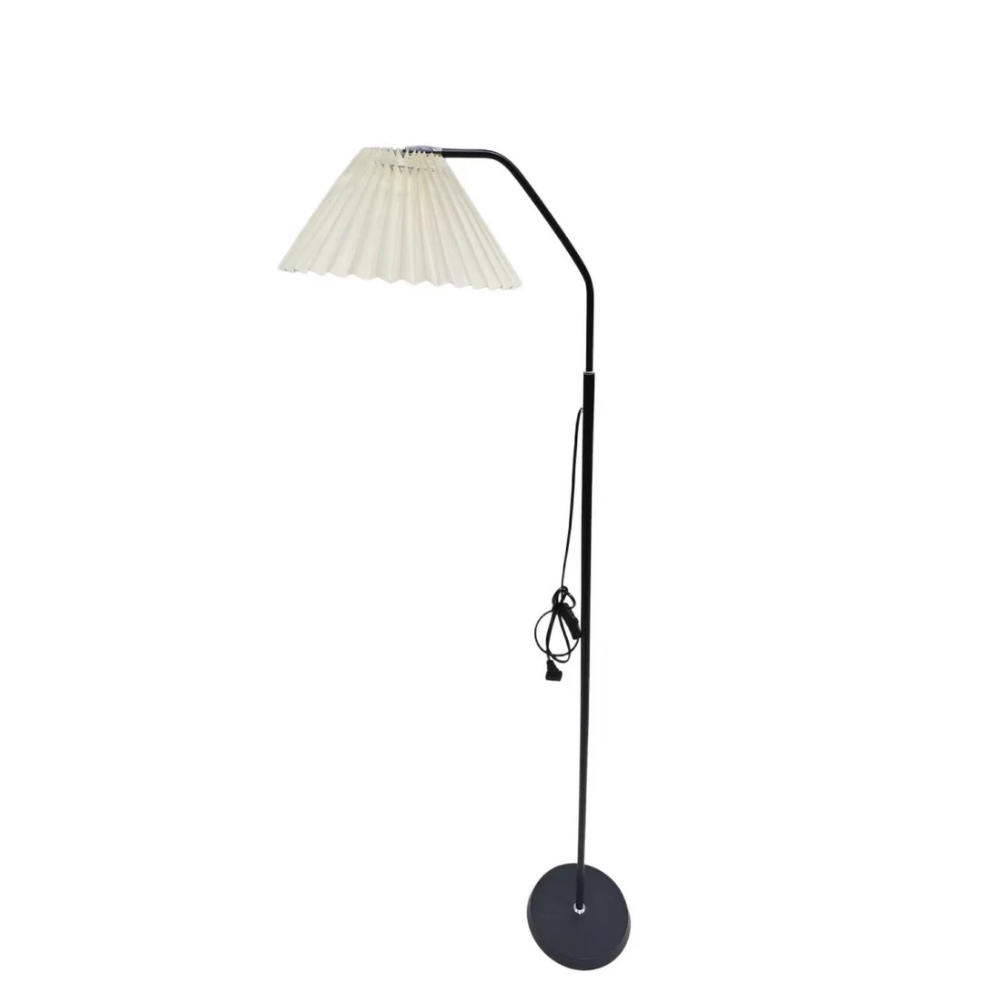 床头墙角家居轻奢落地灯北欧客厅沙发灯百褶卧室落地式