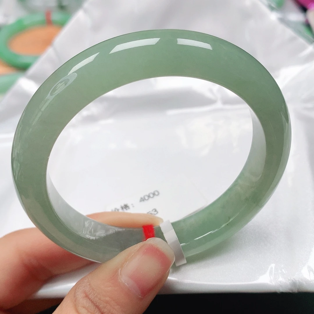 翡翠手镯未镶嵌天然翡翠手镯53