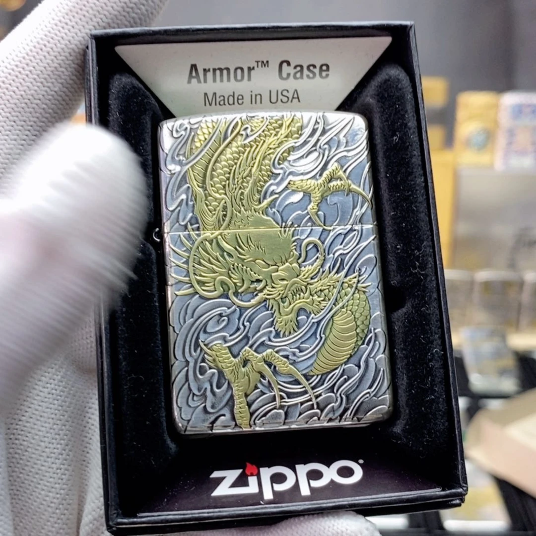 【闪购商品】铜风**轻镀银鎏金盔甲龙行天下