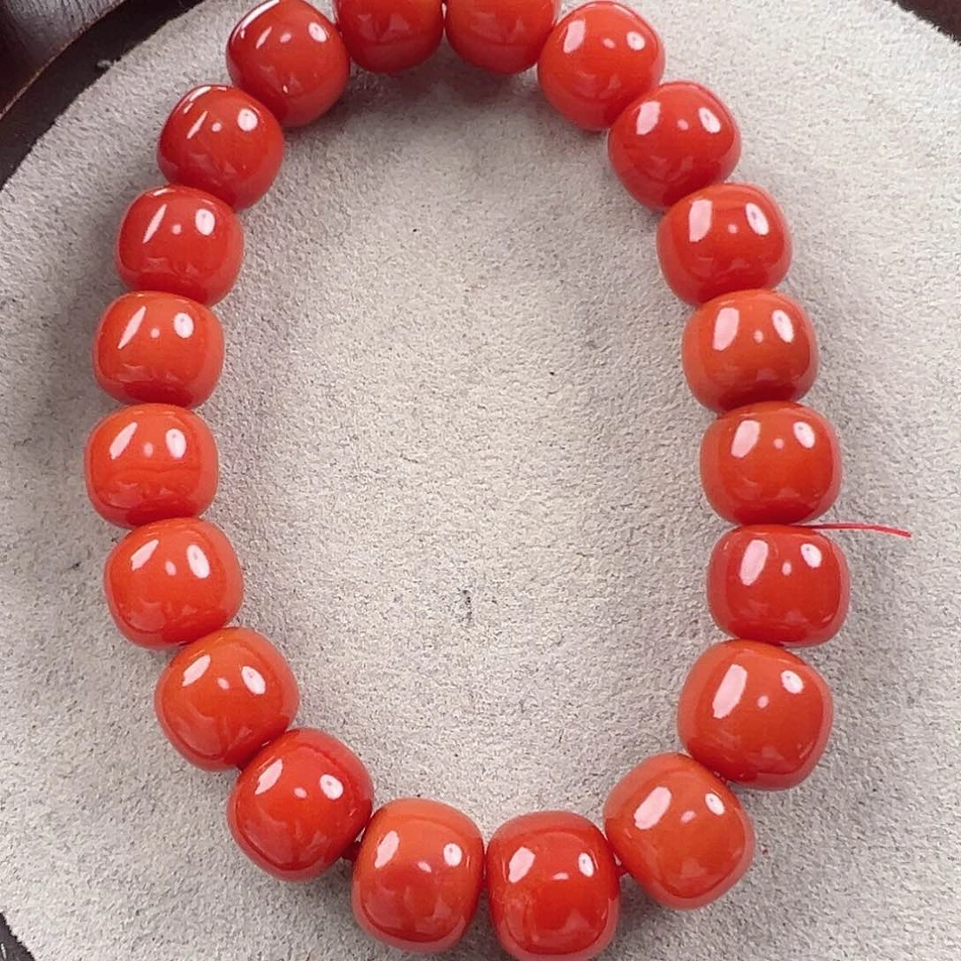 南红玛瑙手串未镶嵌