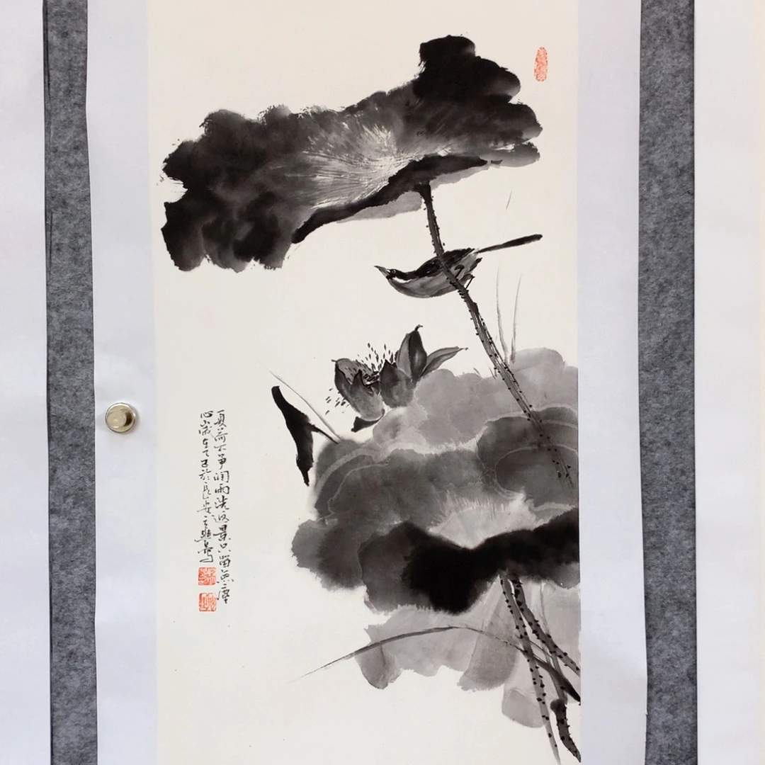 国画花鸟作品写意