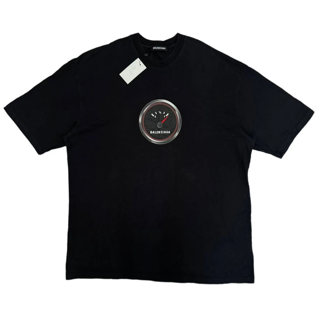 99新 Balenciaga/巴黎世家 黑色印花logo短袖T恤M码
