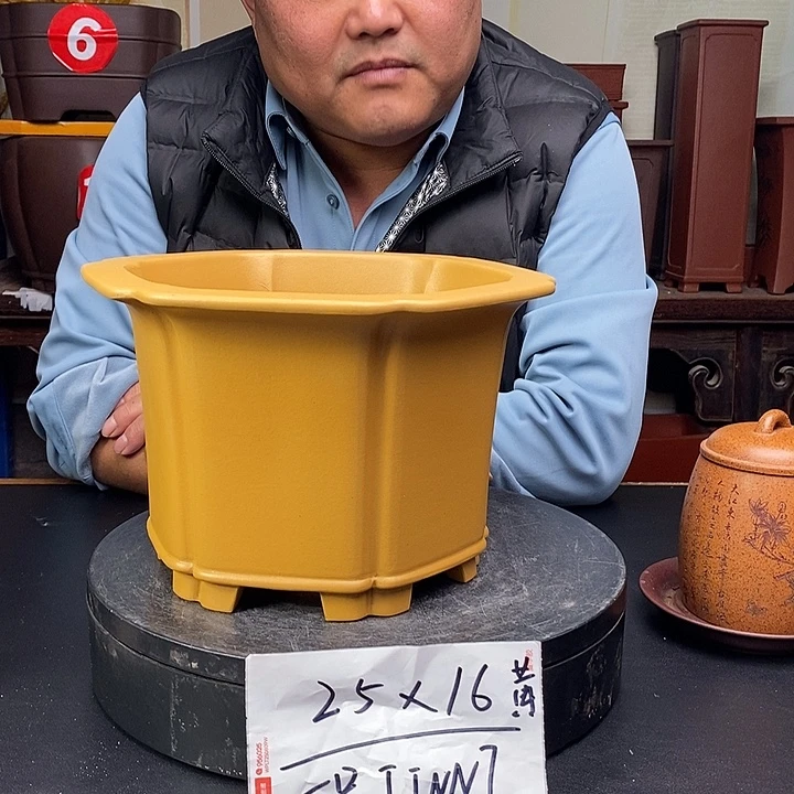 紫砂花盆货号一只JJNN7