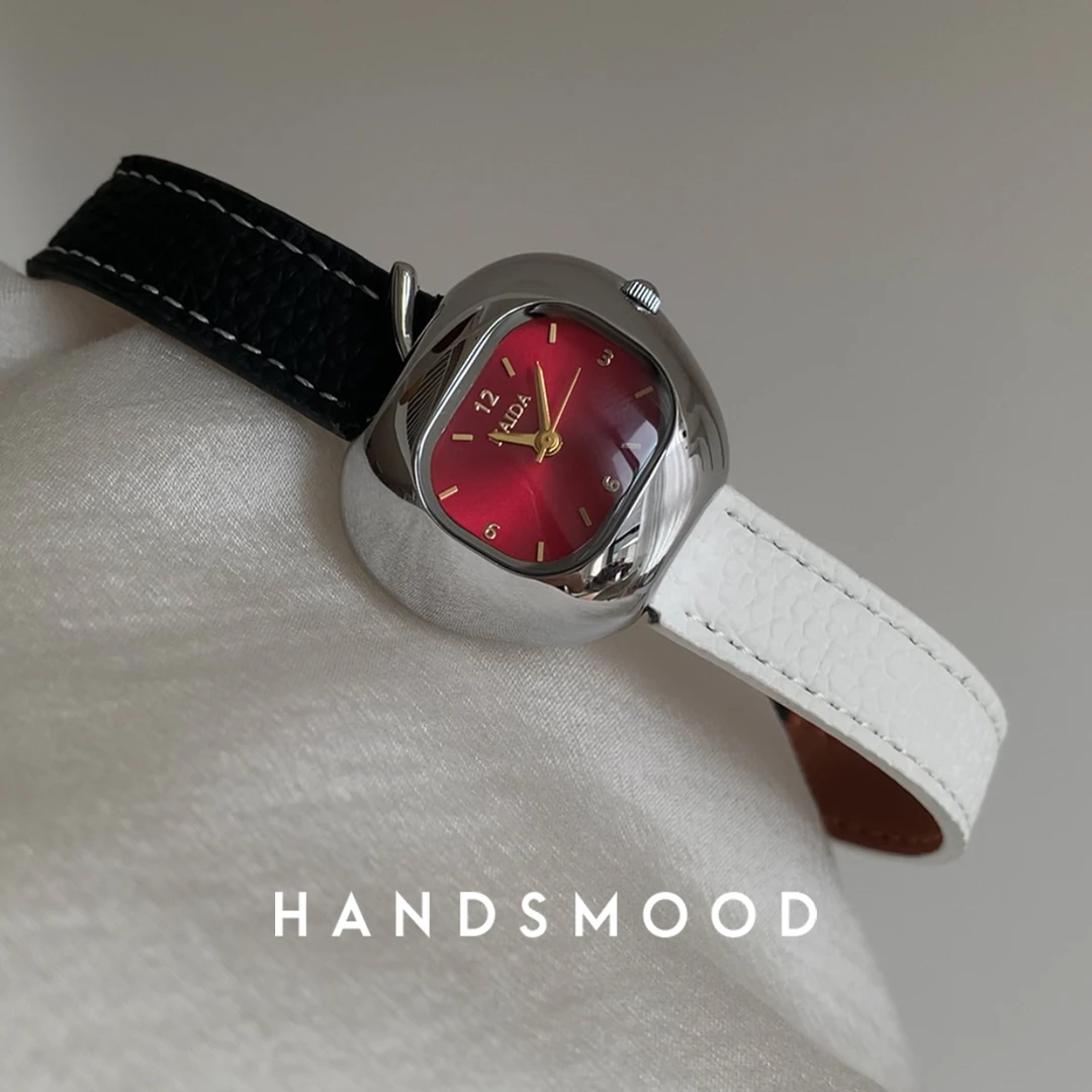handsmood 红苹果手表高级感小众高级感显白磁吸折叠扣女士手表14