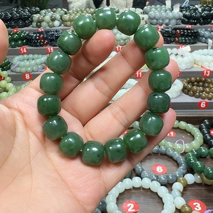 未镶嵌手链和田玉（碧玉）老型卡13