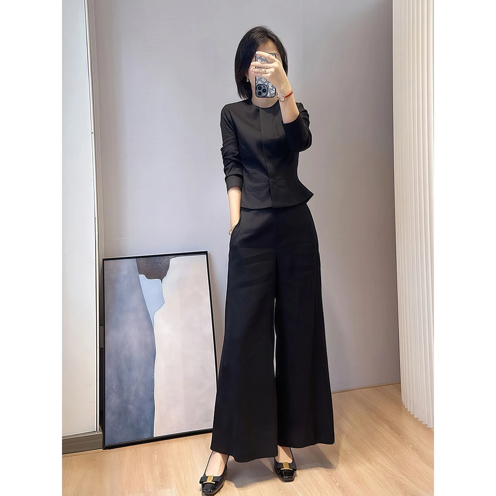 高级黑色穿搭套装女装女装新款时尚洋气百搭女装洋气时尚气质显瘦