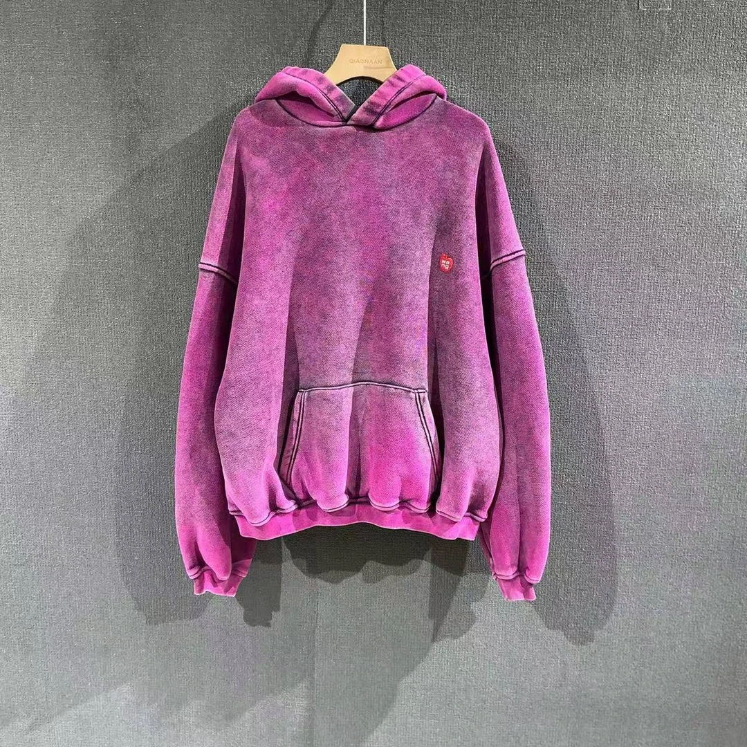 未使用 ALEXANDER WANG 亚历山大王（pm）做旧帽衫卫衣 xs码/2863