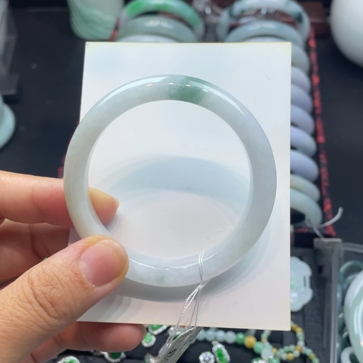 翡翠手镯未镶嵌翡翠手镯52圈口