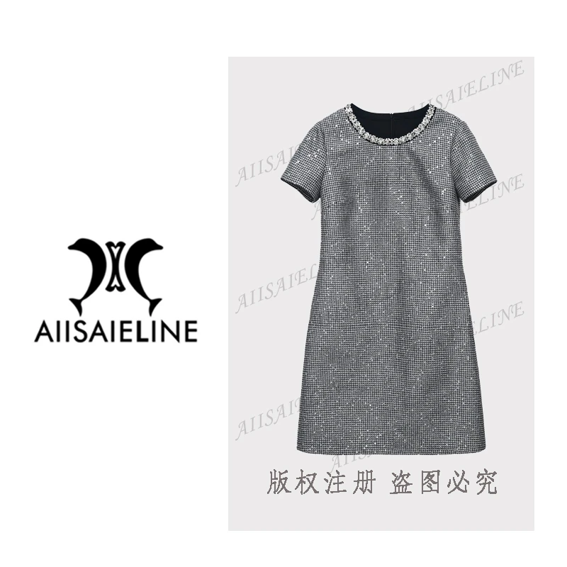 【赛琳姐奢品】夏款女装连衣裙气质时尚收腰显瘦连衣裙OLQW-1377