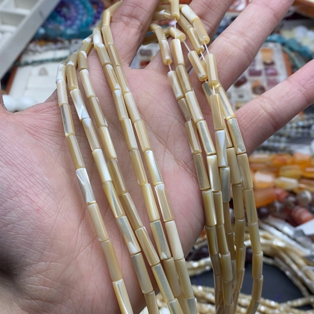 玛瑙/玉髓未镶嵌珠宝半成品一条天然4×13老鱼骨细管精品