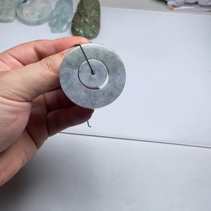 翡翠未镶嵌颈饰子母扣8