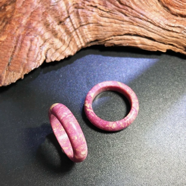 【圣芭黎】天然舒俱来戒圈指环桃红樱花4+多样性发一DD1570圈口备