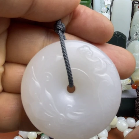和田玉未镶嵌吊坠(不含链)