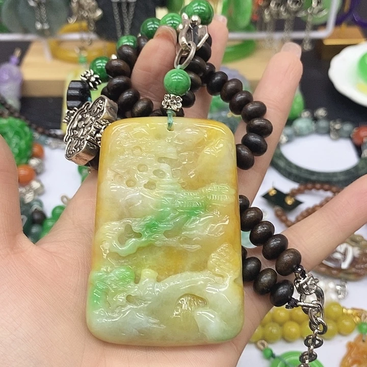 翡翠未镶嵌颈饰x****u项链22