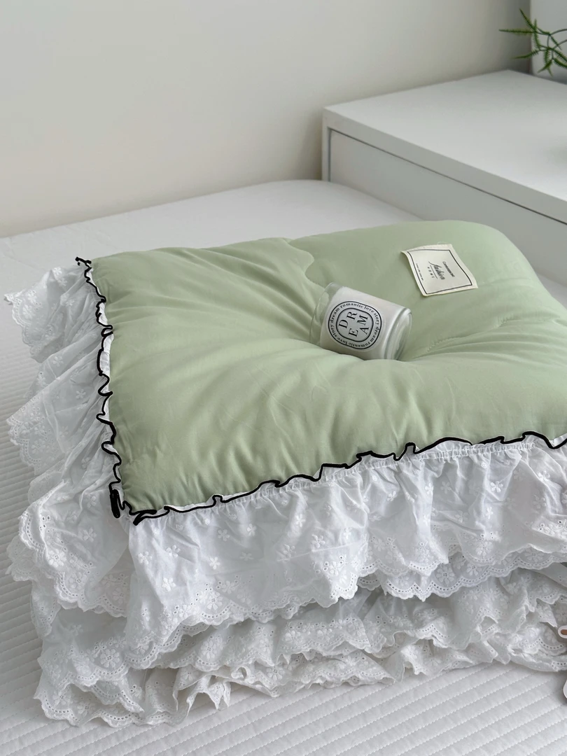 华丽家 韩式4.8斤宿舍机洗夏凉被法式薄被春季透气亲肤柔软大豆被